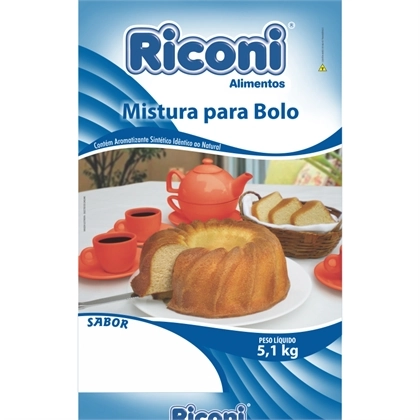 Mistura Para Bolo Riconi Leite Condensado 5,1kg