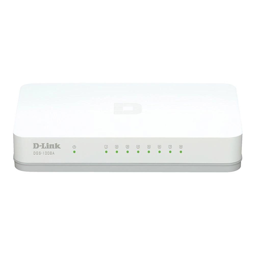 Switch 8 Portas D-link Dgs-1008a Gigabit 10/ 100/ 1000 Mbps