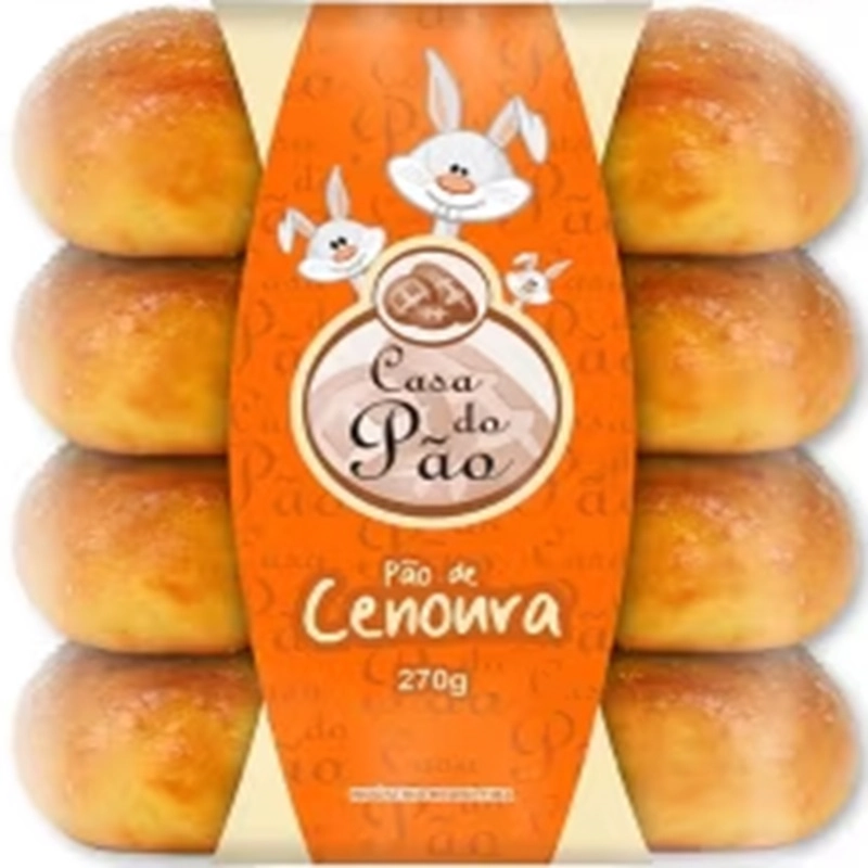 Pao Cenoura Casa 270g
