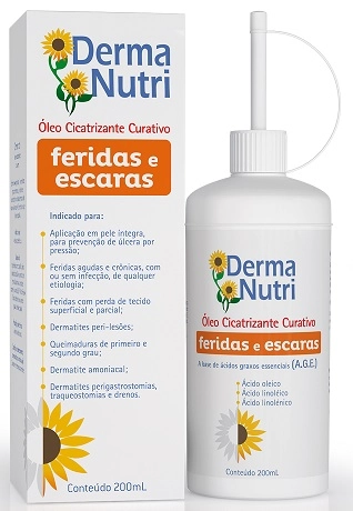 óleo Cicatrizante Curativo Dermanutri Caixa 200ml