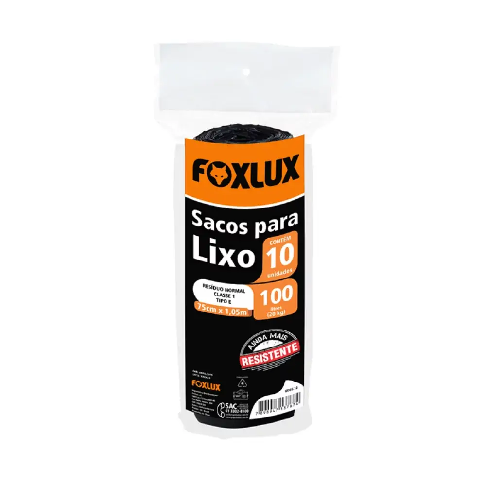 Saco Lixo Ud Mais 100l