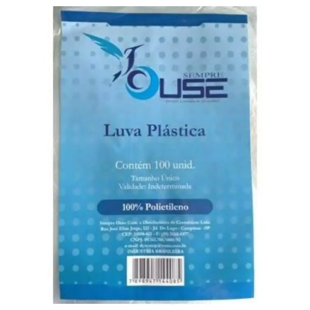 Luva Sempre Ouse Plastica C/100