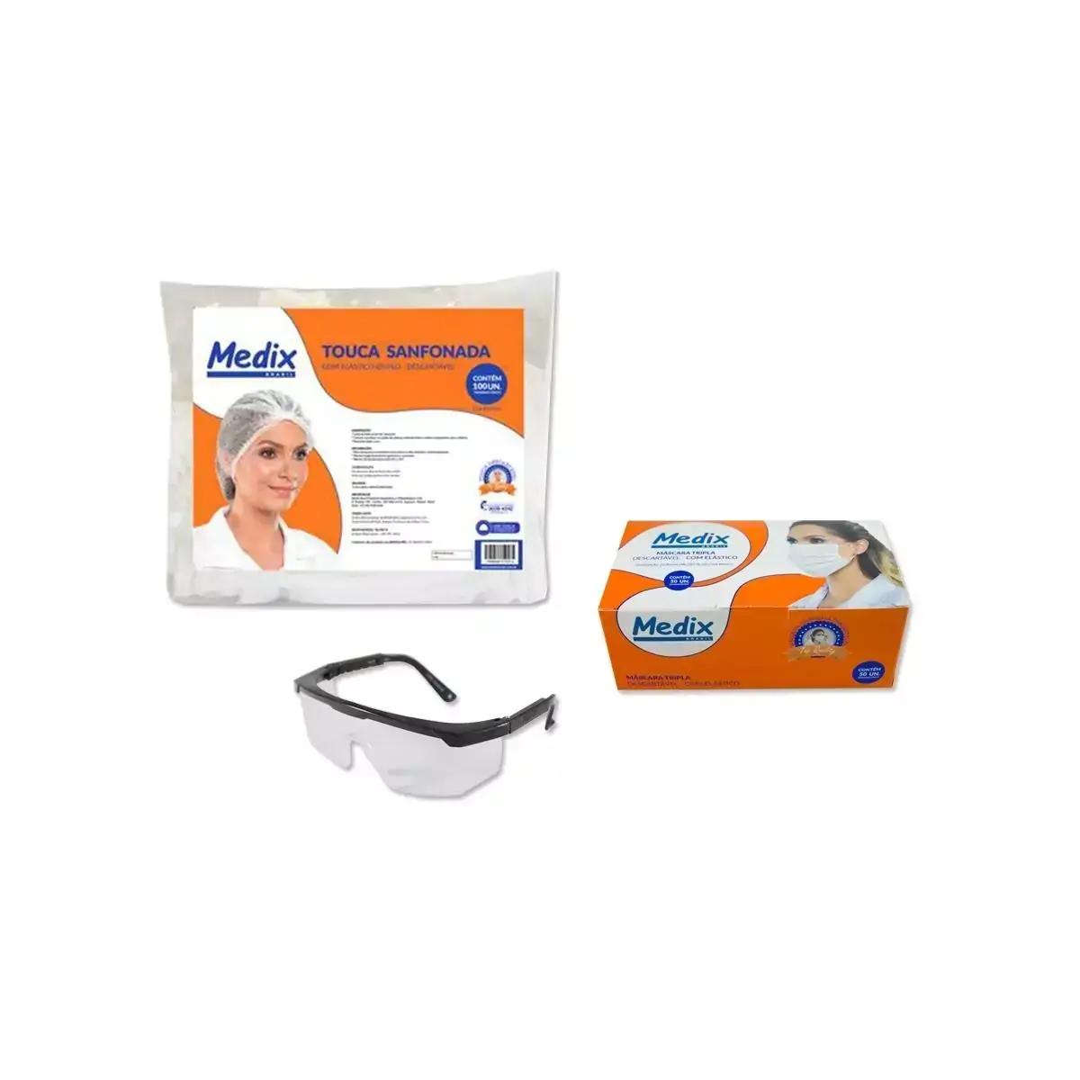 kit de proteção para profissionais