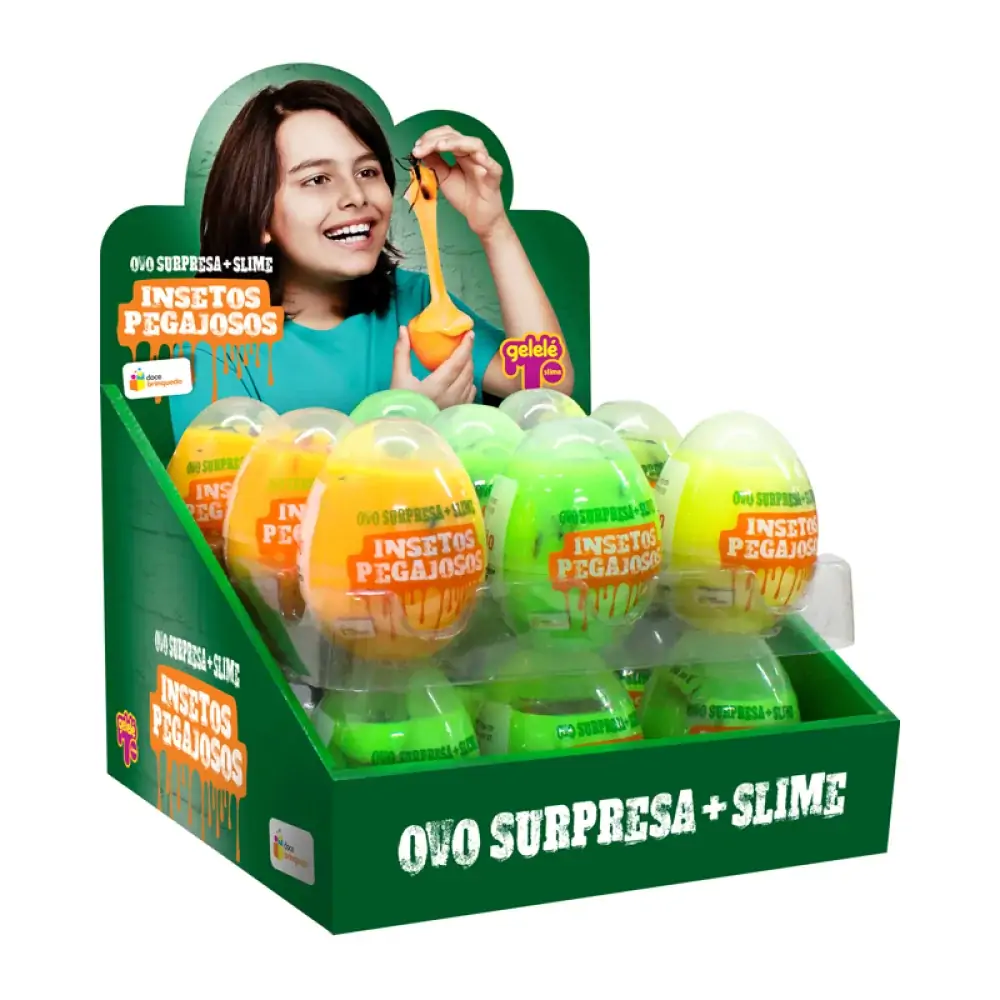 Brinq Ovo Surpresa 98g Insetos Pegajosos
