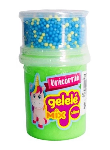 Kit Slime Unicornio Mix Gelele C/ Surpresa Cores - 2UN
