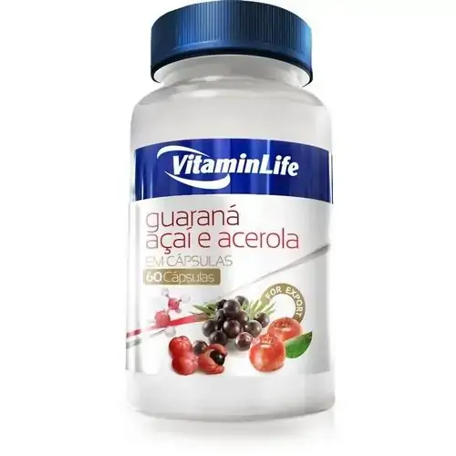 Guarana Acai E Acerola 60caps Vitaminlife