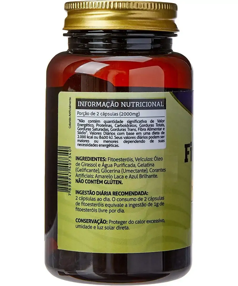 Fitoesteróis em Cápsulas sem Glúten 60caps  Vitaminlife