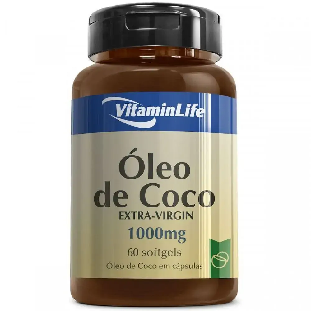 Oleo De Coco Extra Virgem 1000mg 60cps Vitaminlife