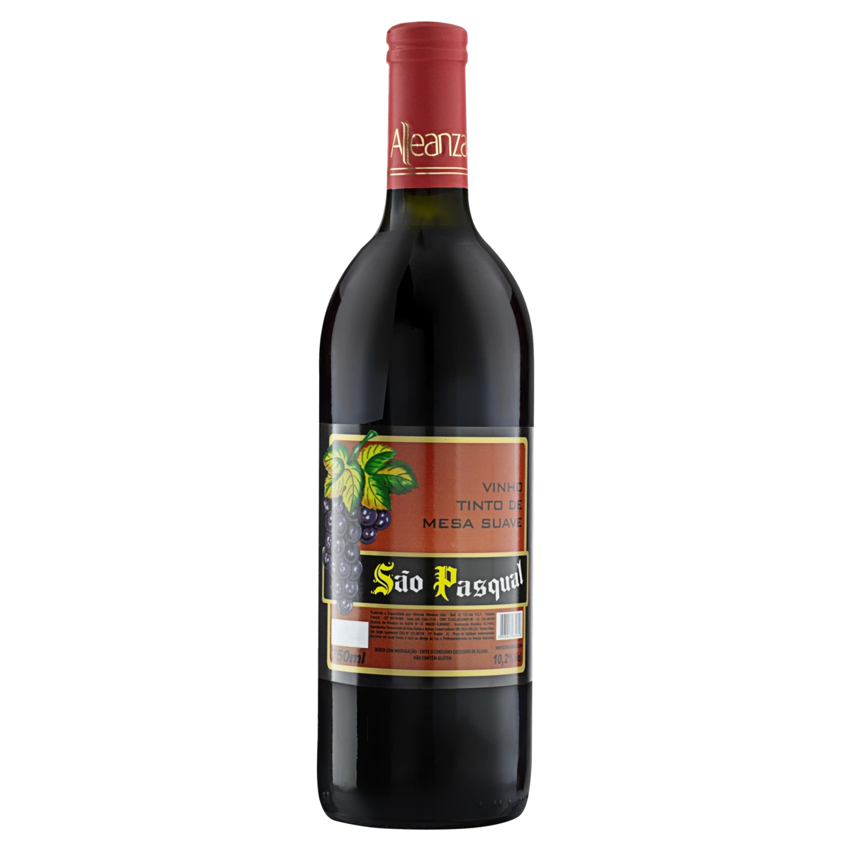 Vinho Brasileiro Tinto Suave São Pasqual Garrafa 750ml