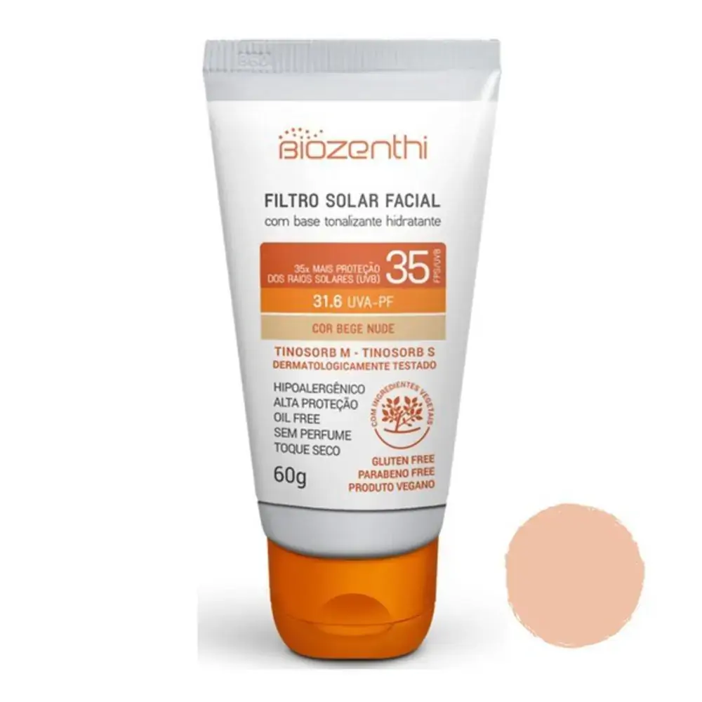 Biozenthi Bronz Facial Fps 35 Bege Nude
