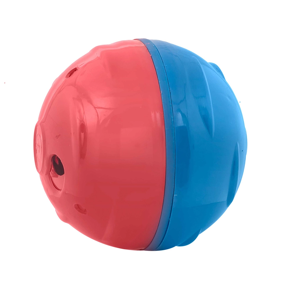 Comedouro E Brinquedo Pet Ball Cães Entre 5kg E 15kg Azul E