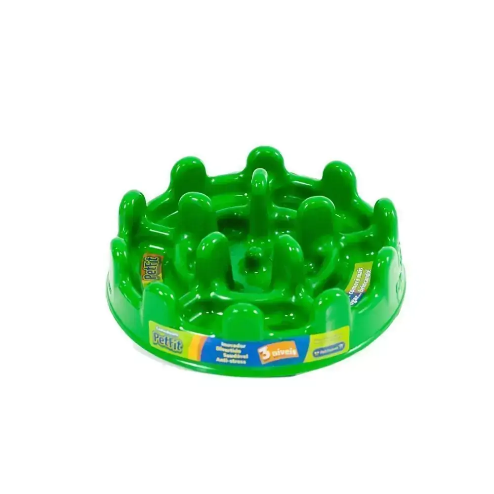 Comedouro Interativo Pet Fit Verde Pet Games Pequeno