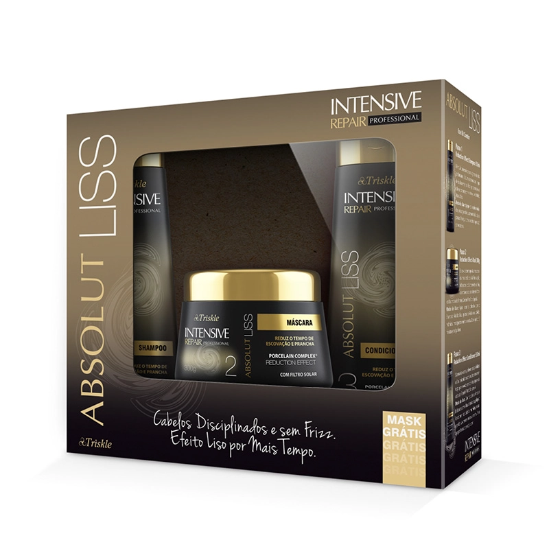 Kit Triskle Intensive Repair Pós Progressiva Absolut Liss 1un