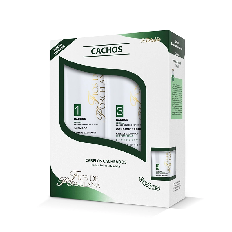Triskle Fios De Porcelana Kit Cachos