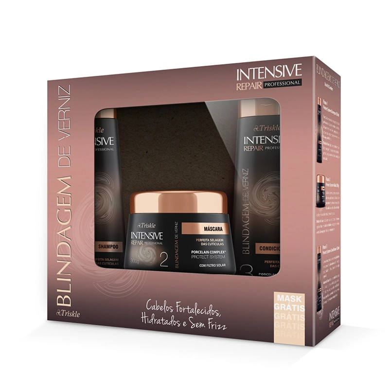 Kit Triskle Intensive Repair Blindagem De Verniz 1un