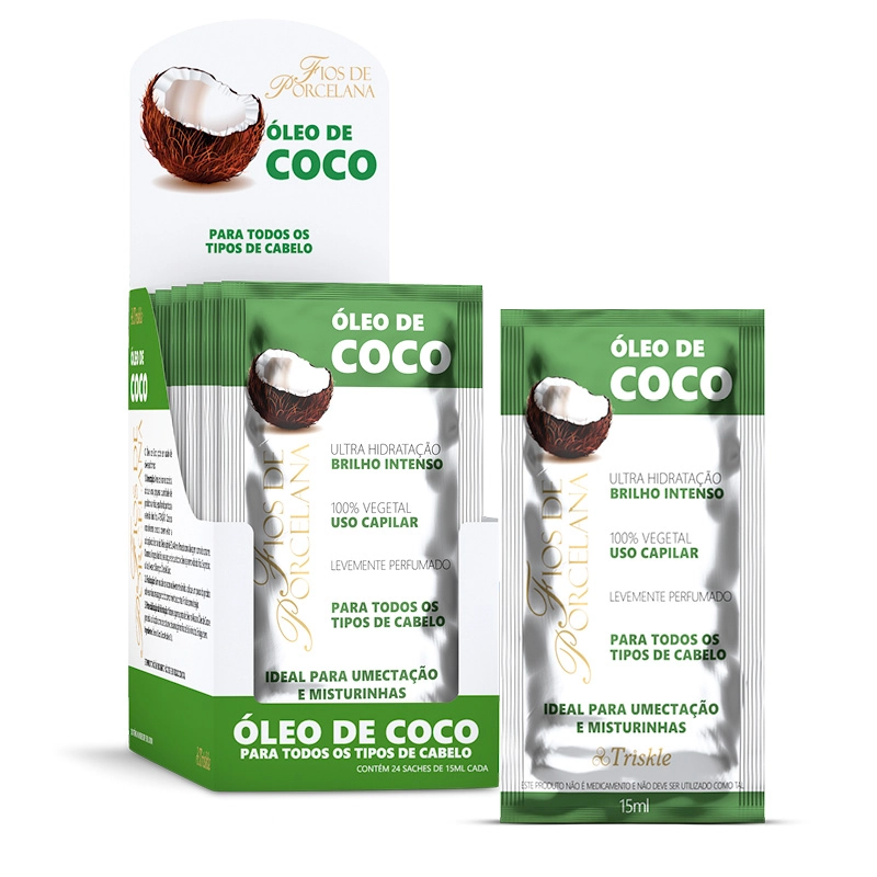 Oleo Capilar Triskle Fios De Porcelana Sache De Coco 15ml