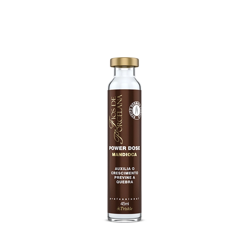 Ampola Triskle Fios De Porcelana Power Dose Mandioca 45ml