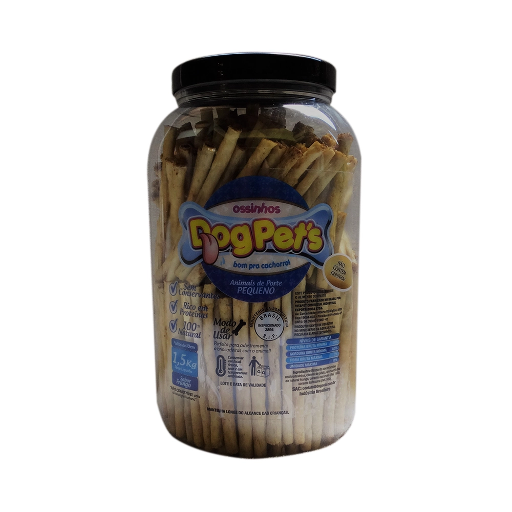 Petisco Dog Pets Palito Sabor Frango 1.5 Kg