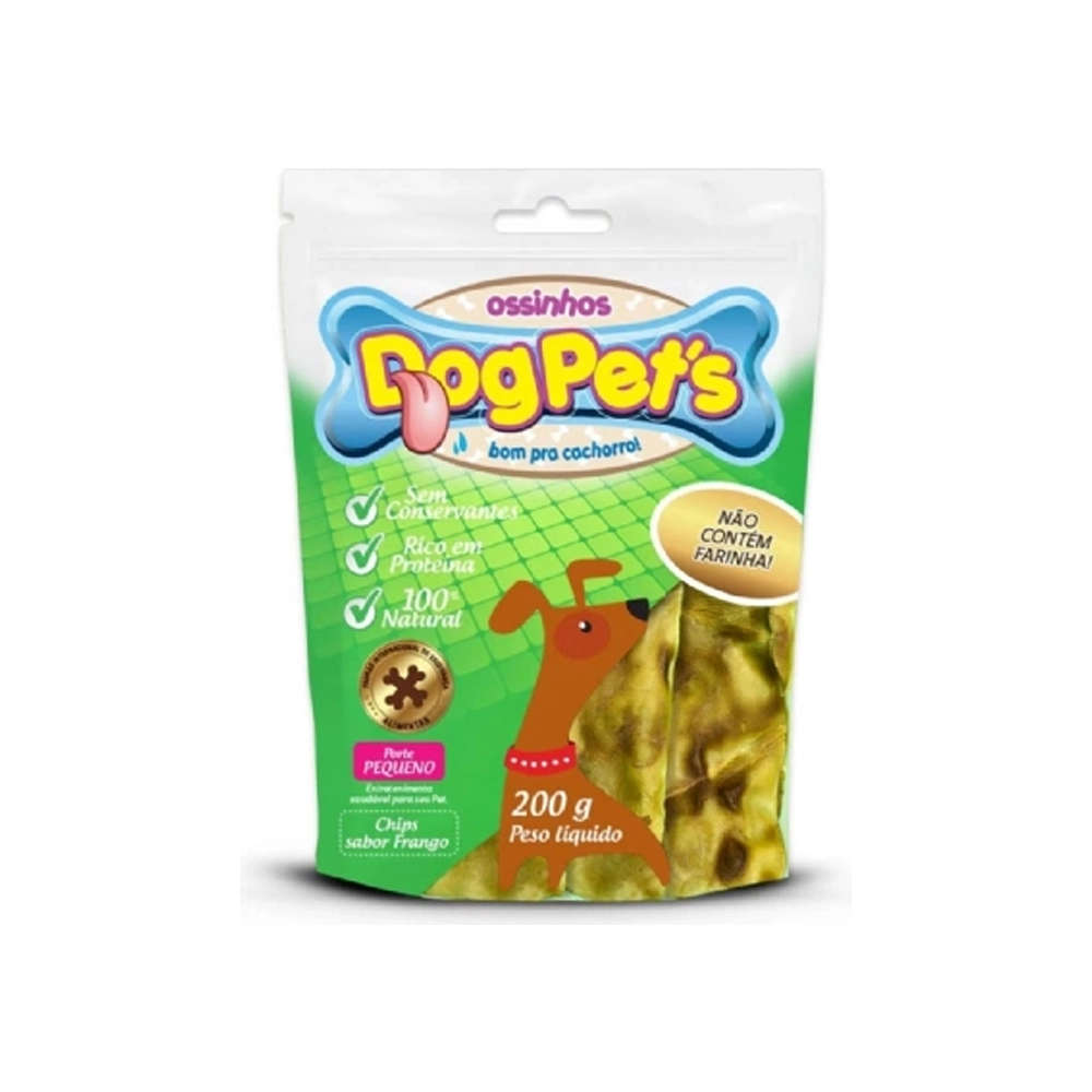 Petisco Dog Pets Chips Sabor Frango 200 G