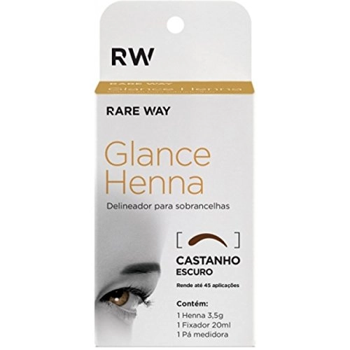 RARE WAY GLANCE HENNA CASTANHO ESCURO - 3,5G