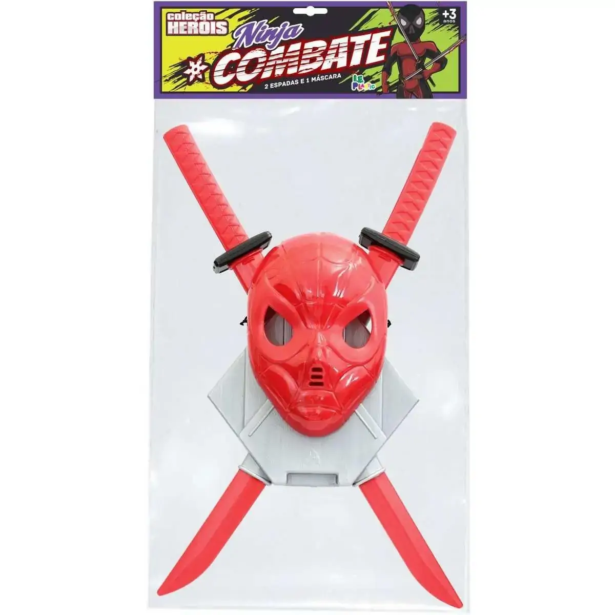 Fantasia Leplastic Acess Ninja C/masc 62cm Cod 879