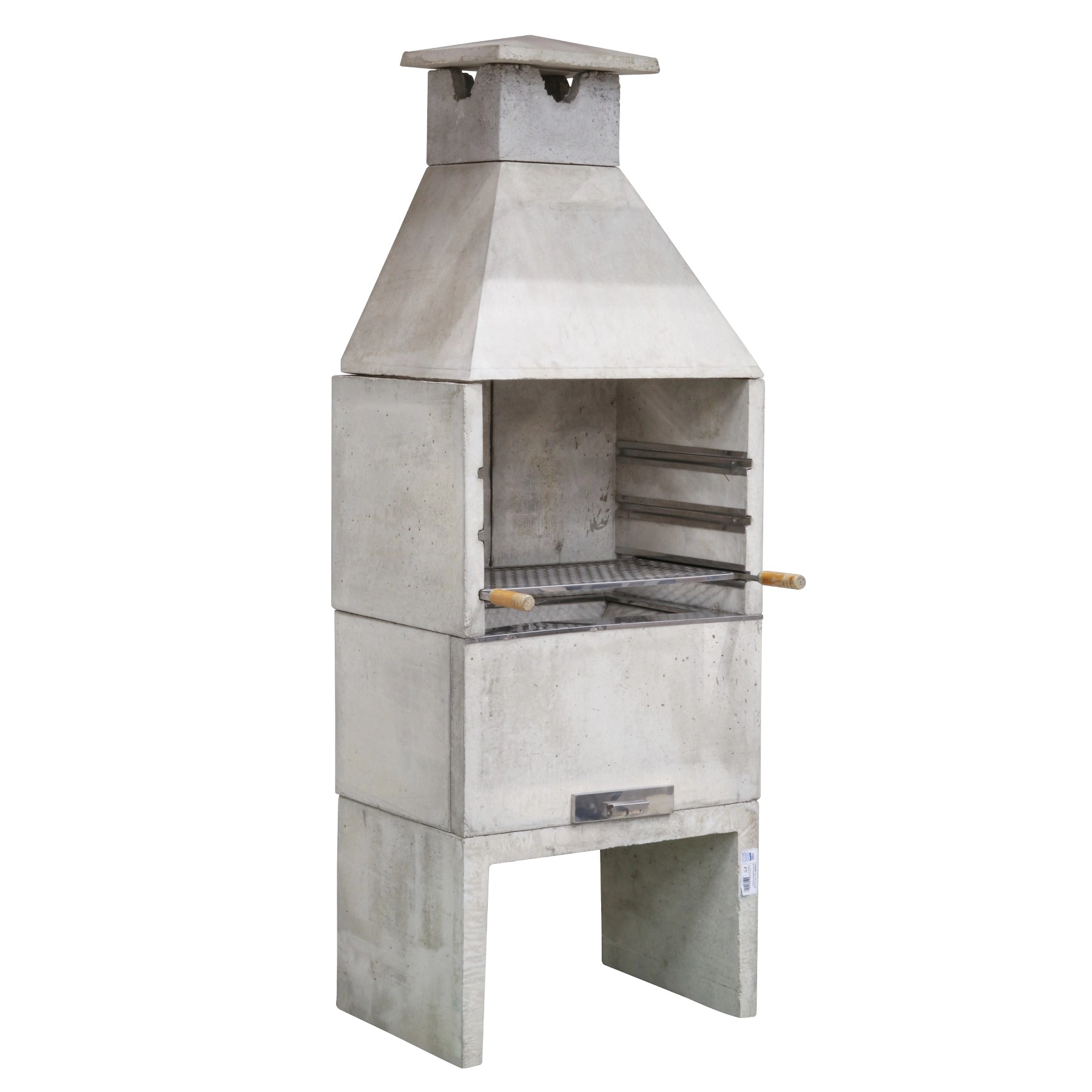 Churrasqueira Concreto Refratário Lazer 74cm 18 peças Atacadão Lazer