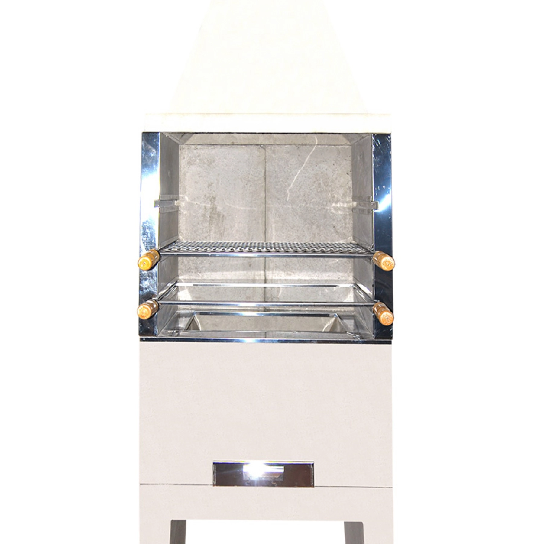 Churrasqueira Concreto Refratário Baby 63cm com Coifa Prolongada 18 peças Atacadão Lazer