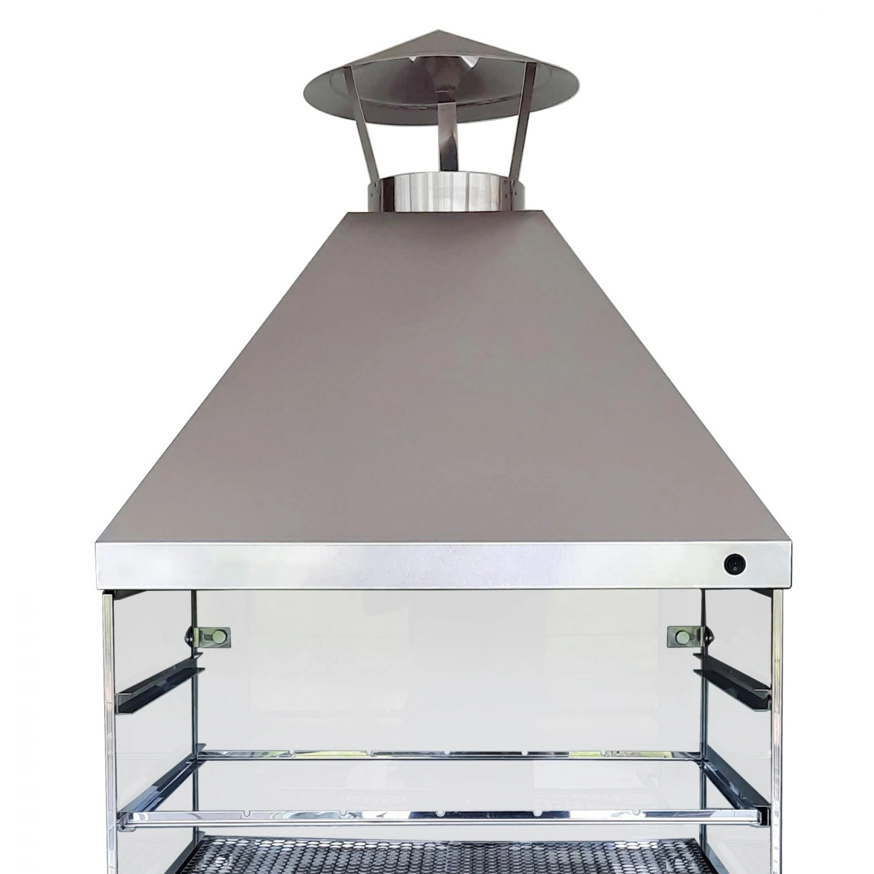 Churrasqueira Concreto Refratário Cristal 74cm 17 peças Atacadão Lazer