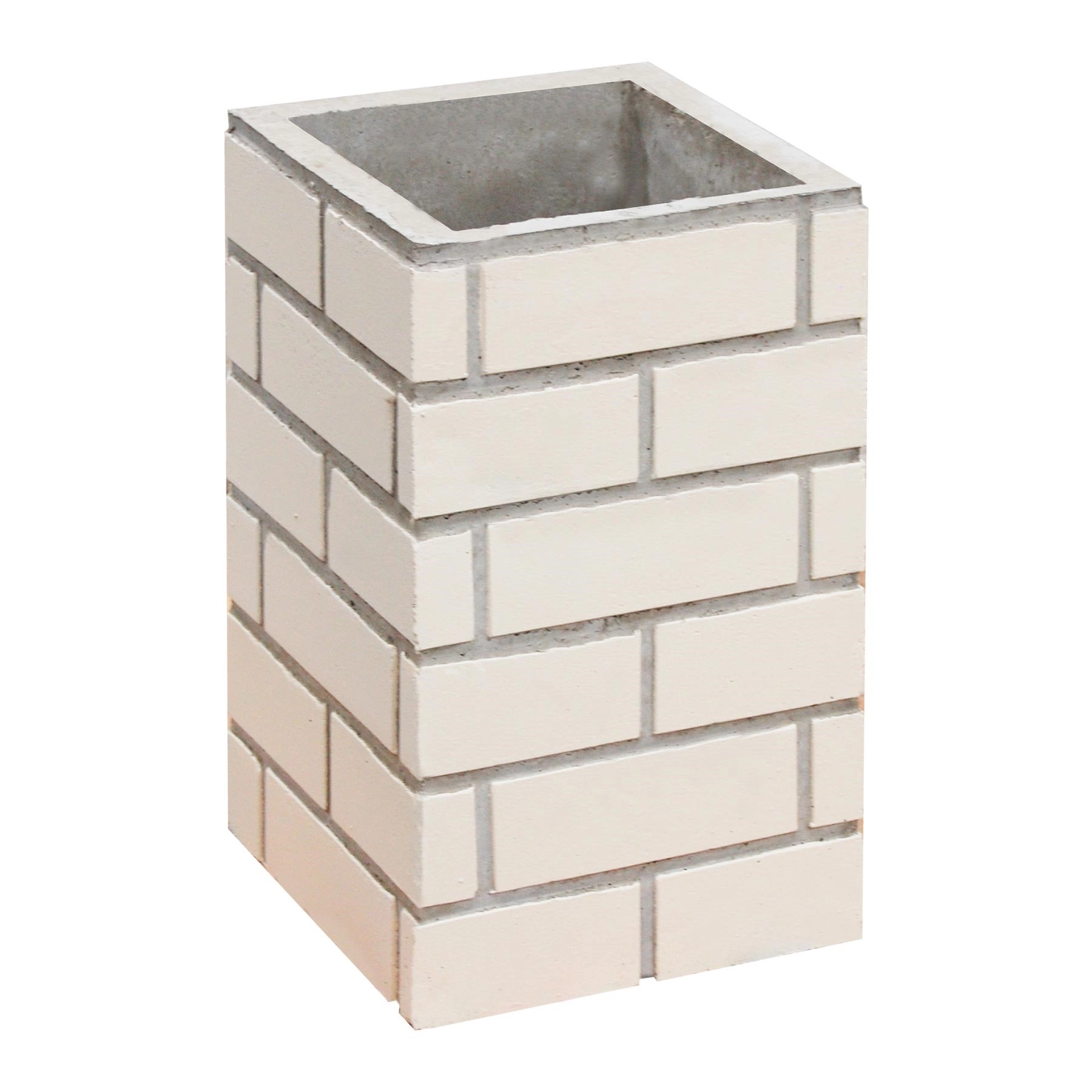 Duto Concreto 30x30x50cm Estilo Tijolo Aparente Areia Atacadão Lazer
