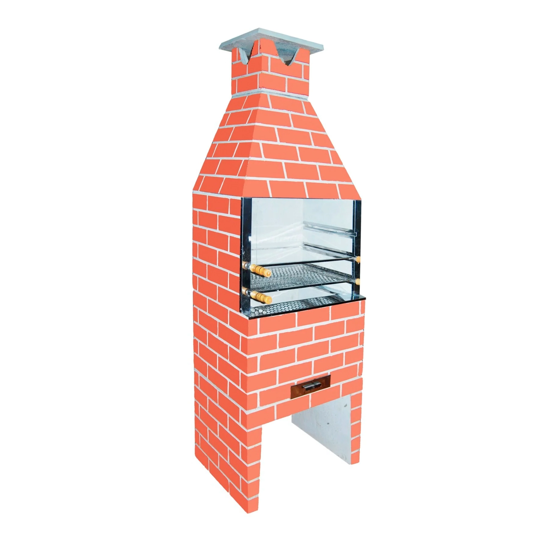 Churrasqueira Refratário Estilo 74cm Cerâmica 17 peças Atacadão Lazer