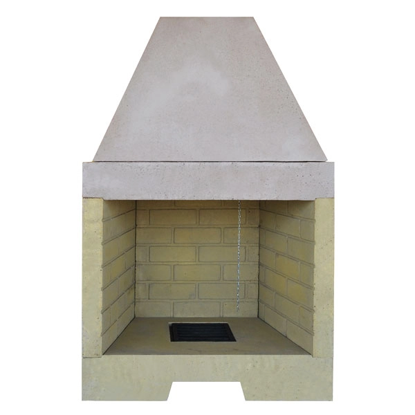 Lareira Concreto Refratário Pré-Moldado K-60 9 Peças 75cm Atacadão Lazer