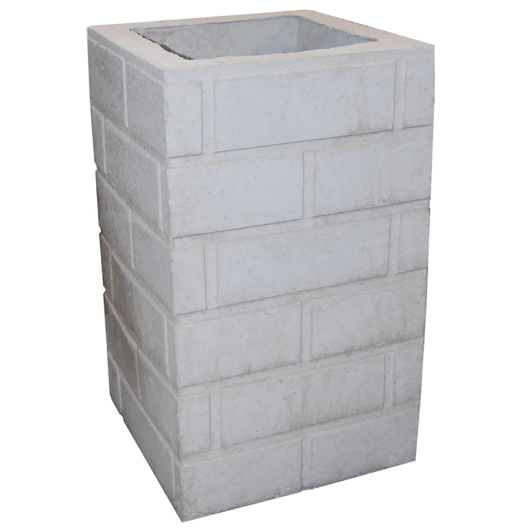 Duto Concreto 30x30x50cm Estilo Tijolo Aparente Atacadão Lazer
