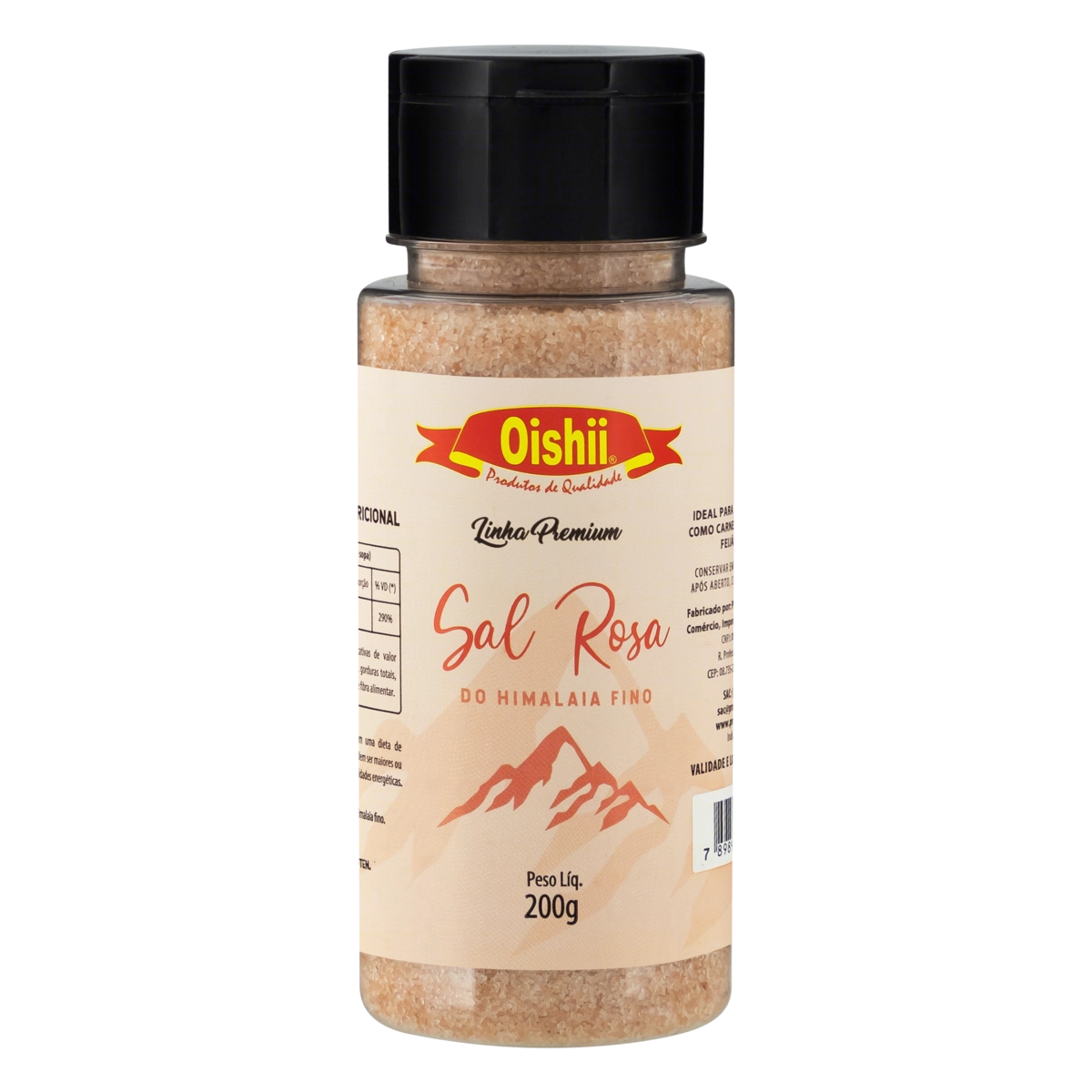 Sal Rosa Do Himalaia Fino Oishii Premium Frasco 200g