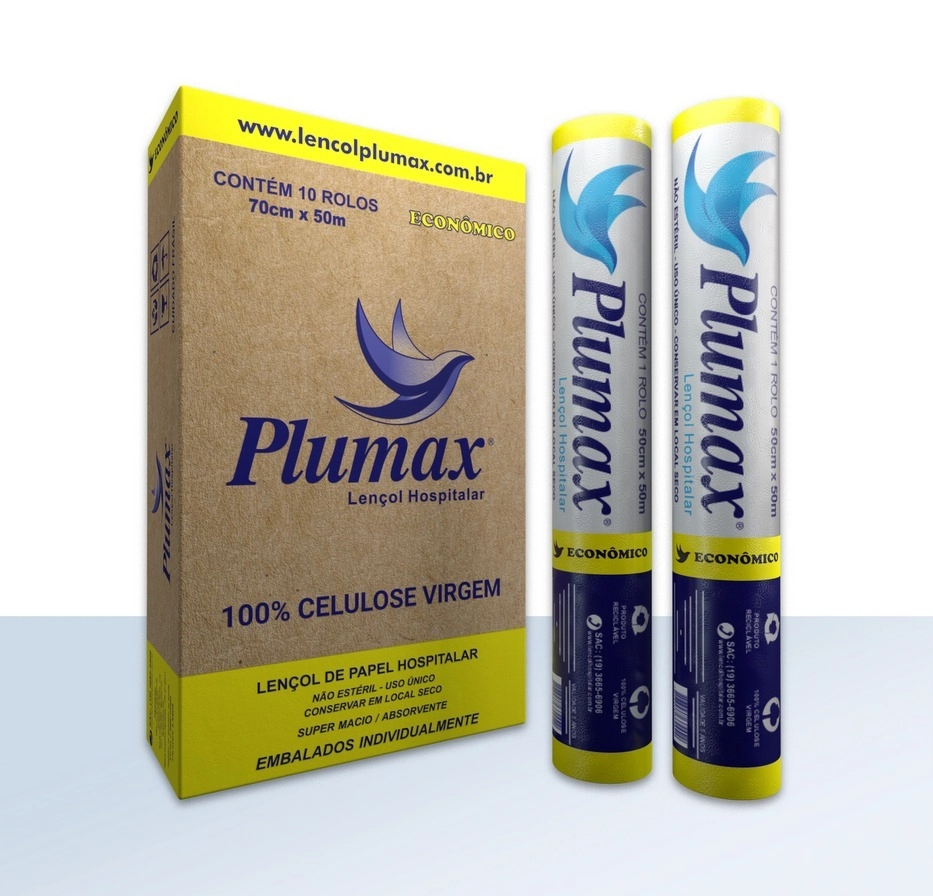 Plumax Lencol Eco Luxo 70cmx50m Amarelo
