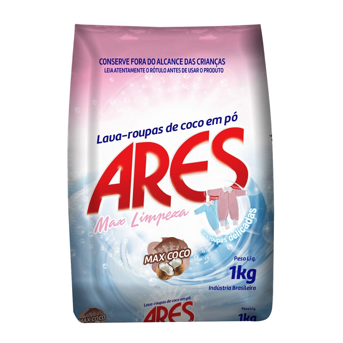 Lava Roupa Po Ares 1kg Coco
