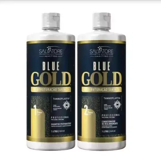 Salvatore Escova Blue Gold 2x1 Litro