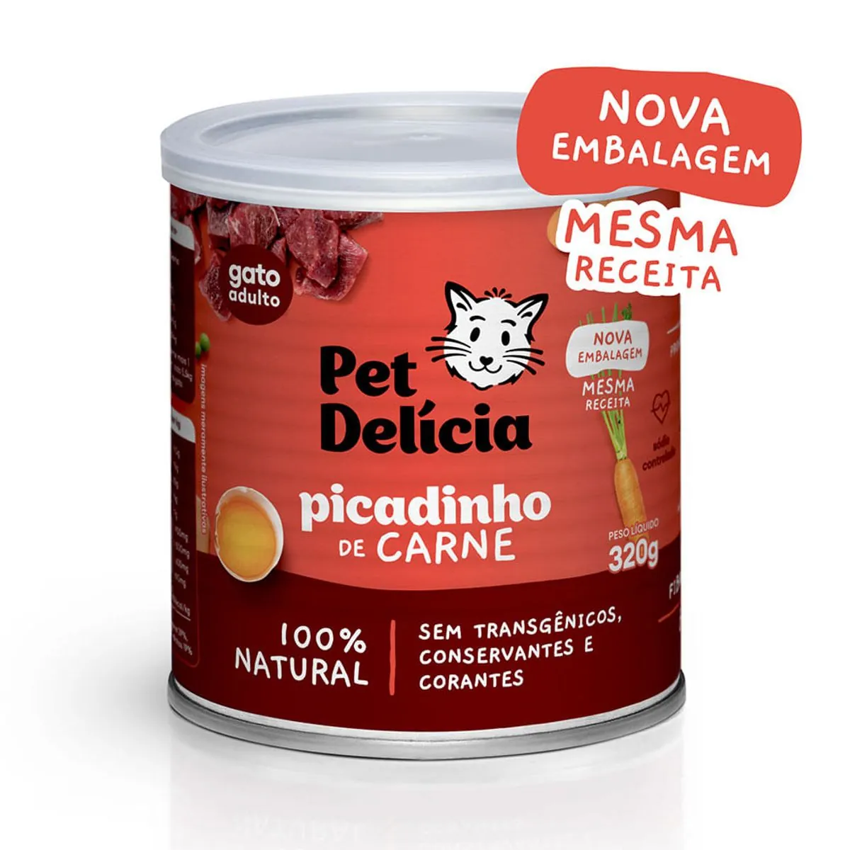 Alimento Úmido Pet Delícia Gatos Picadinho de Carne 320g