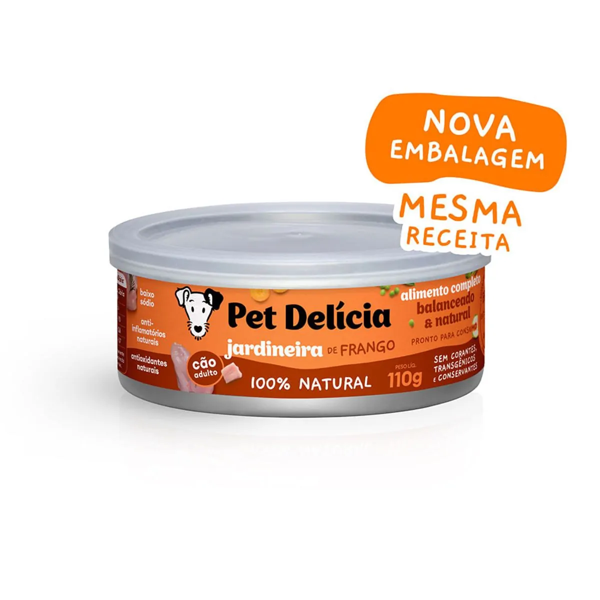 Alimento Úmido Pet Delícia Cães Jardineira de Frango 110g 110g