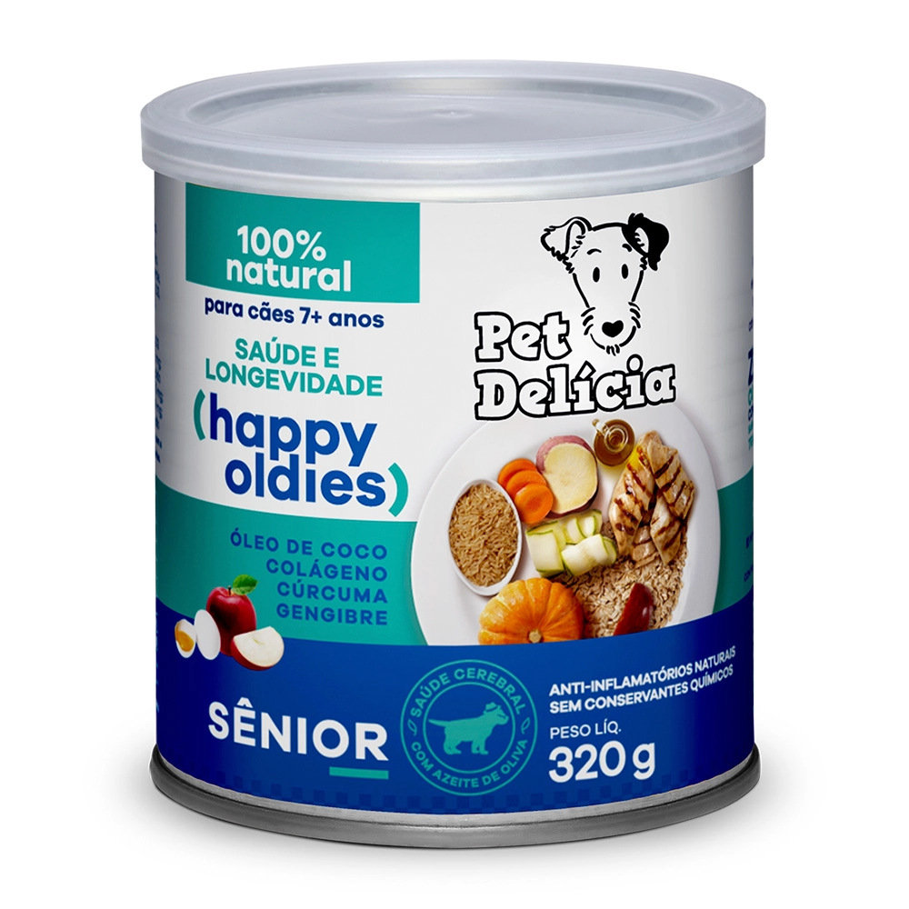 Alimento Úmido Pet Delícia Natural Cães Sênior 320g 320g