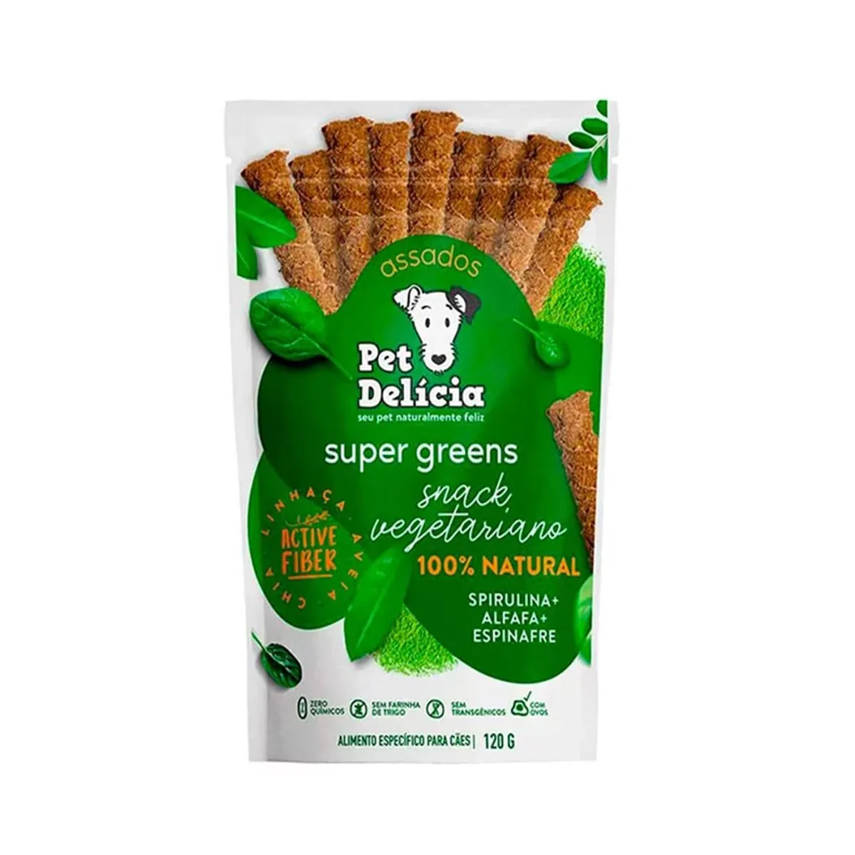 Petisco Snack Pet Delícia Super Greens 120g