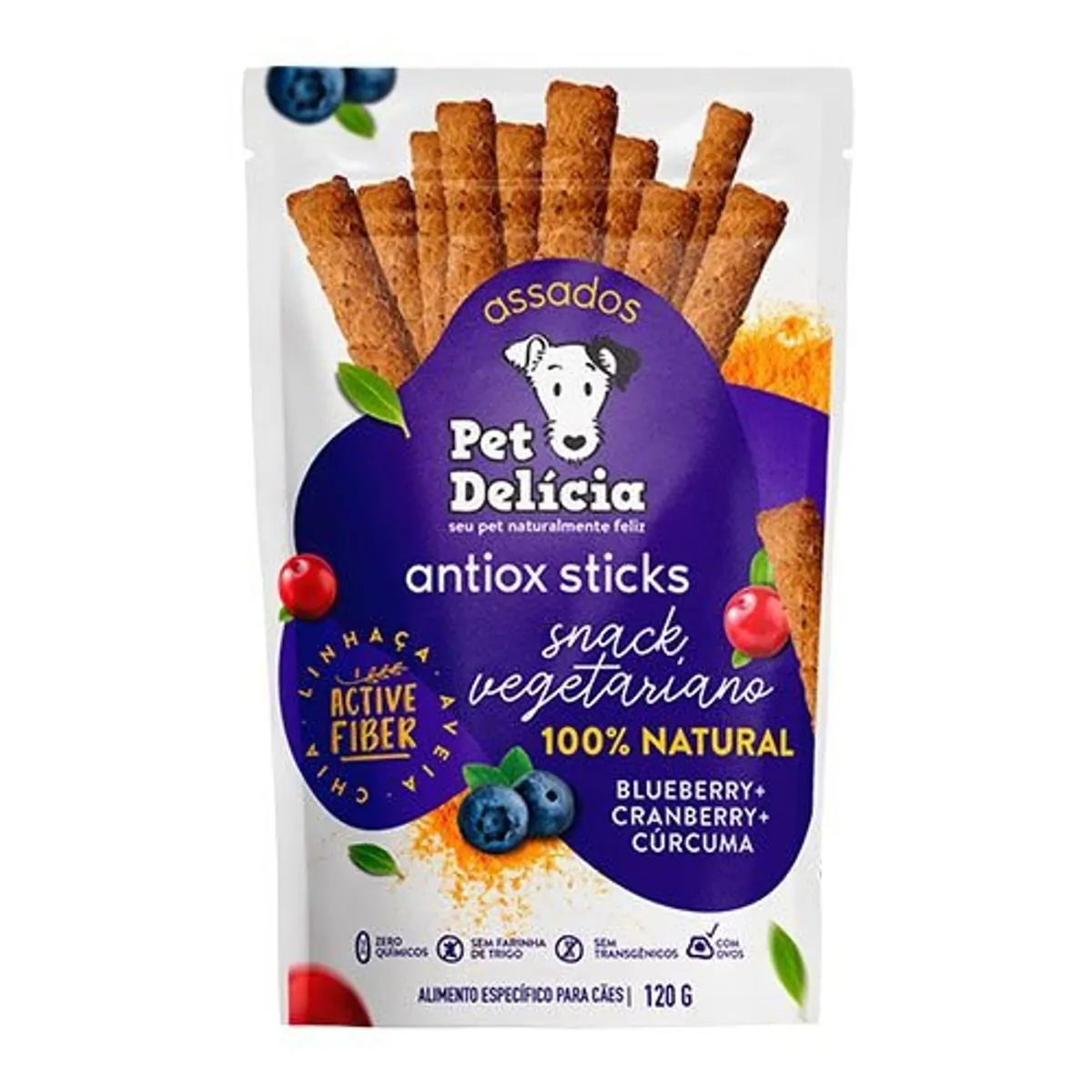 Petisco Snack Pet Delícia Antiox 120g