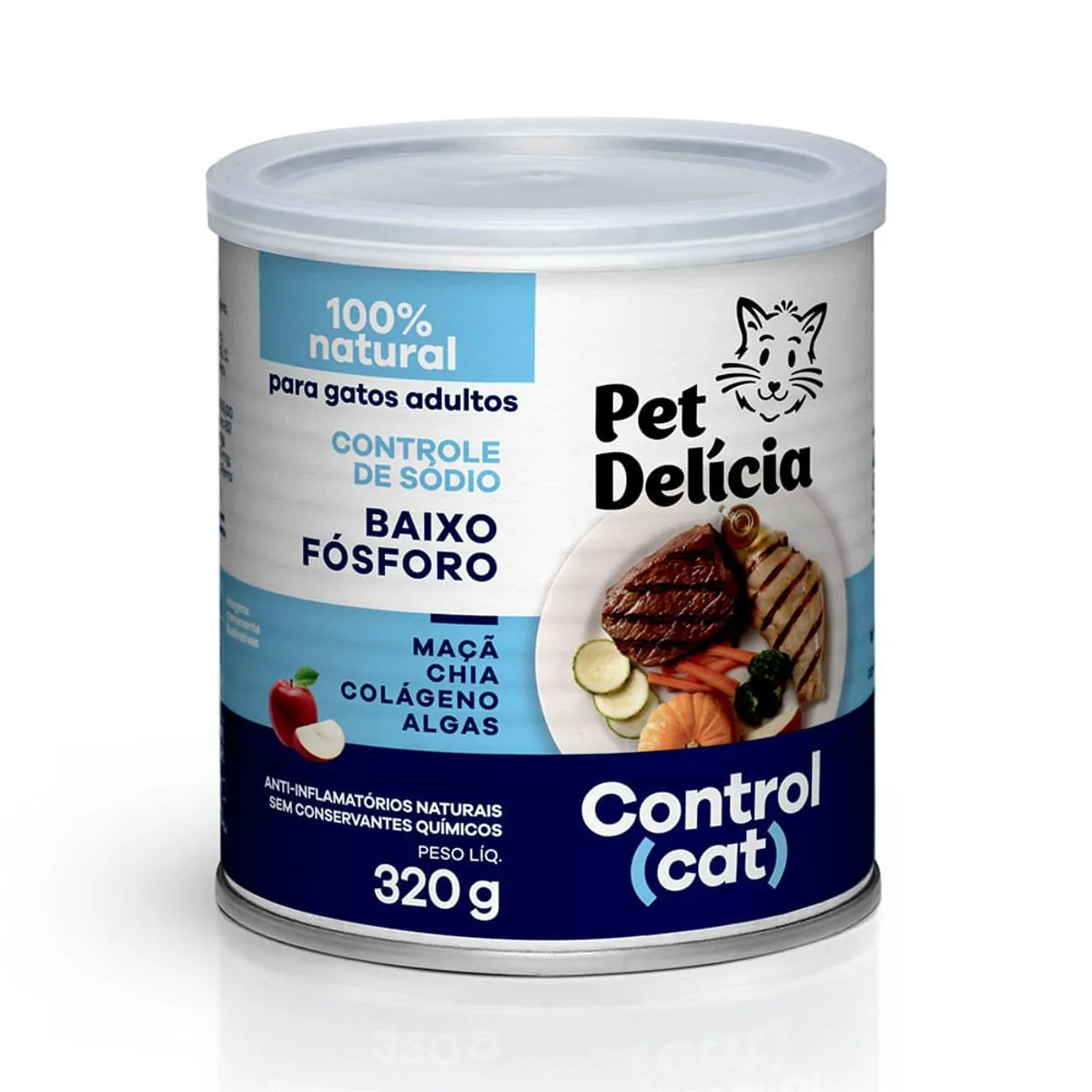 Alimento Úmido Pet Delícia Gatos Control Natural Baixo Fósforo 320g 320g