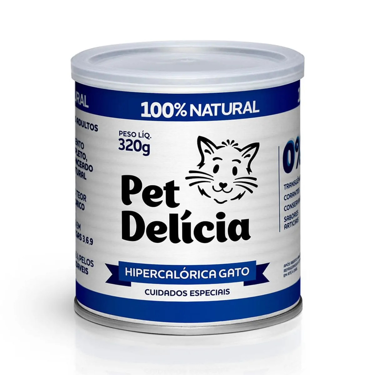 Alimento Úmido Pet Delícia Gatos Natural Hipercalórica 320g