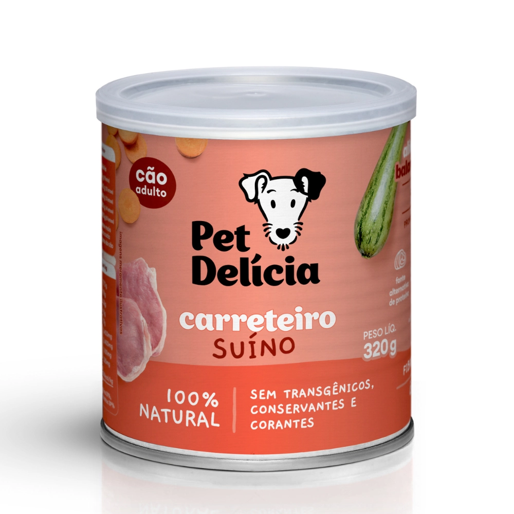 Pet Delícia Carreteiro Suino Caes 320g
