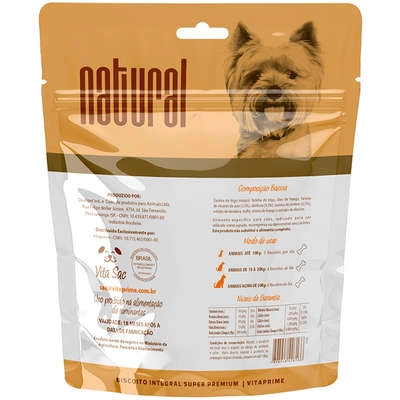 Biscoito Integral Vitaprime Super Premium Super Mini Abóbora Com Frango Para Cães 180 G