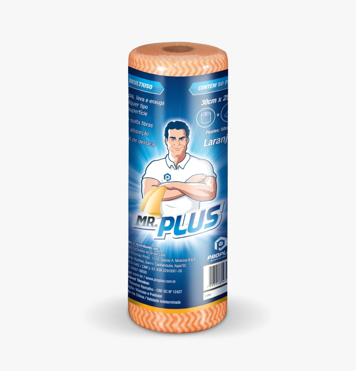Pano Rolo Mini Talge Laranja