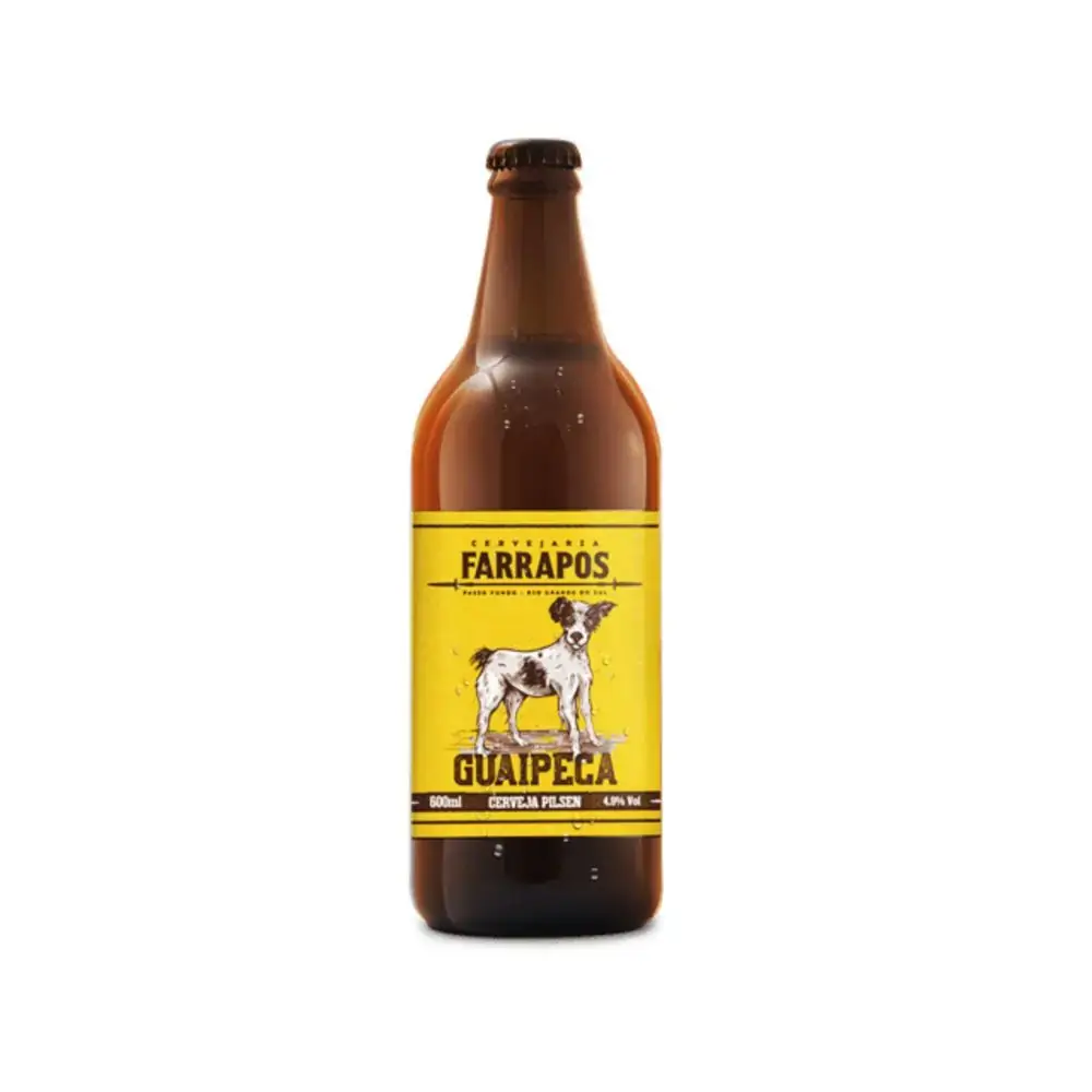 Cerveja Farrapos Guaipeca Pilsen 600ml