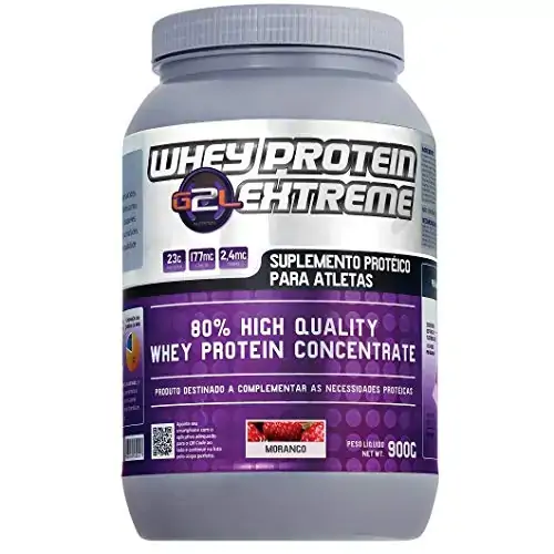 Whey Protein Extreme Morango 900g .