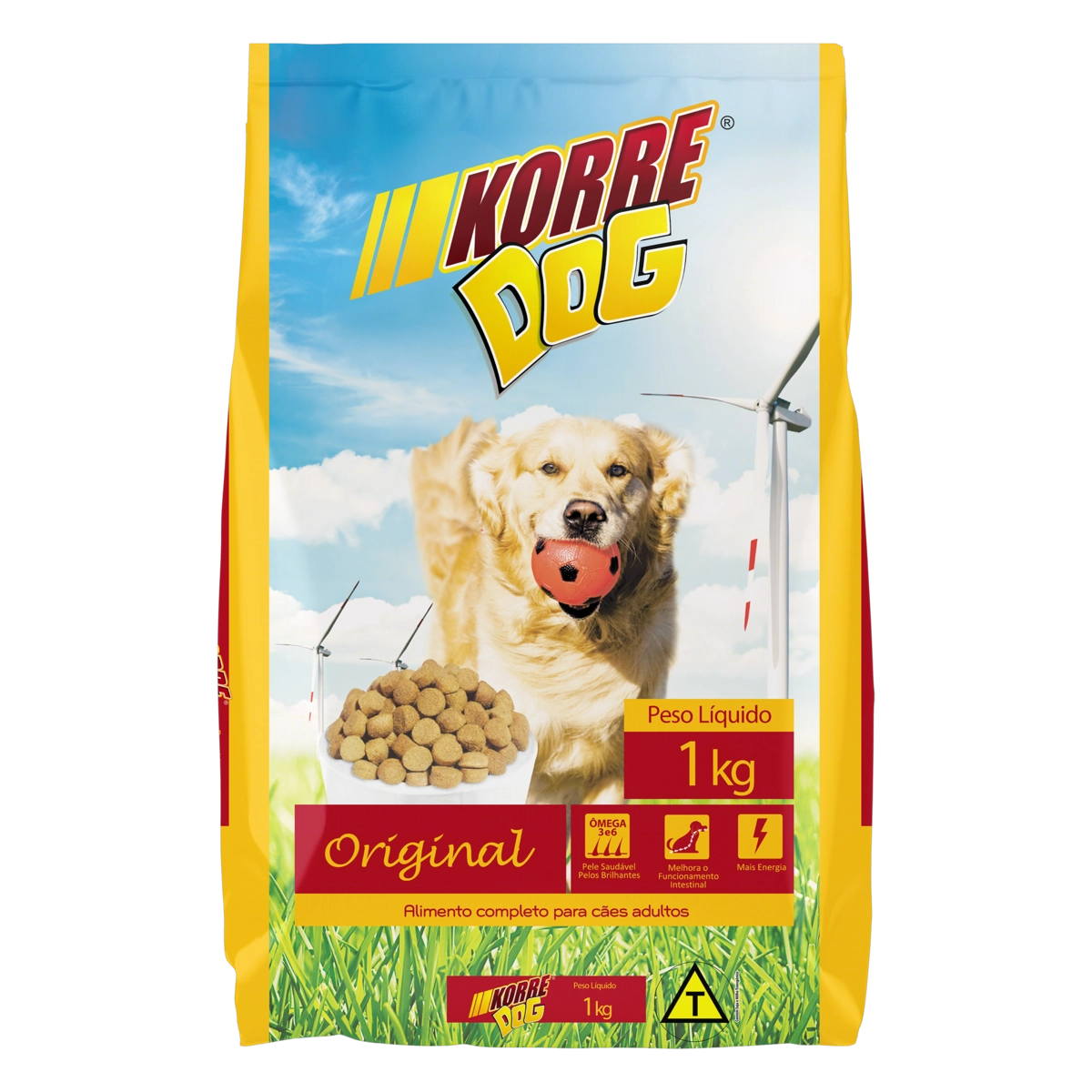 Alimento Para Cães Adultos Original Korre Dog Pacote 1kg