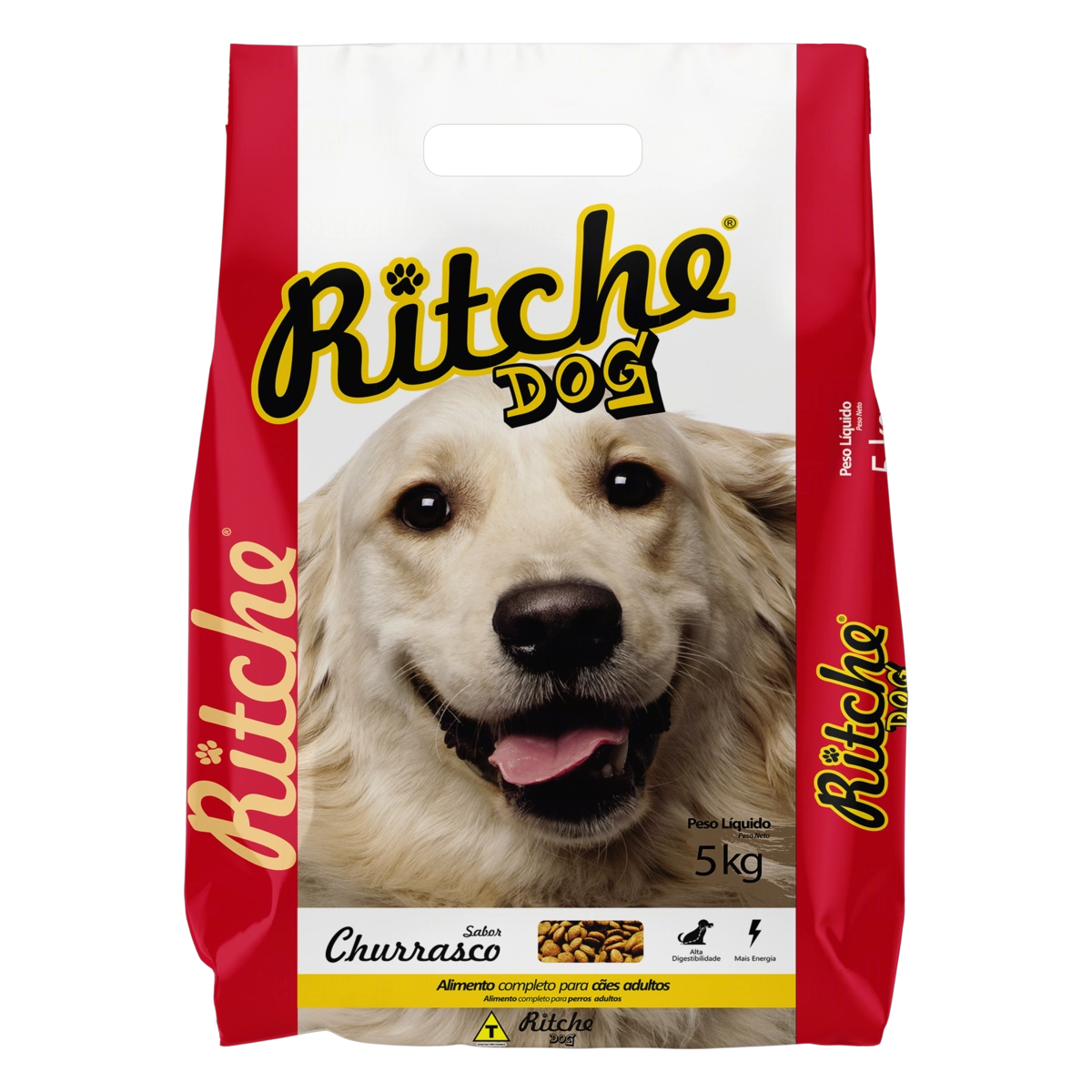 Alimento Para Cães Adultos Churrasco Ritche Dog Pacote 5kg